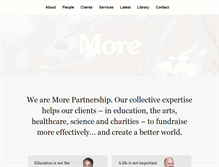 Tablet Screenshot of morepartnership.com